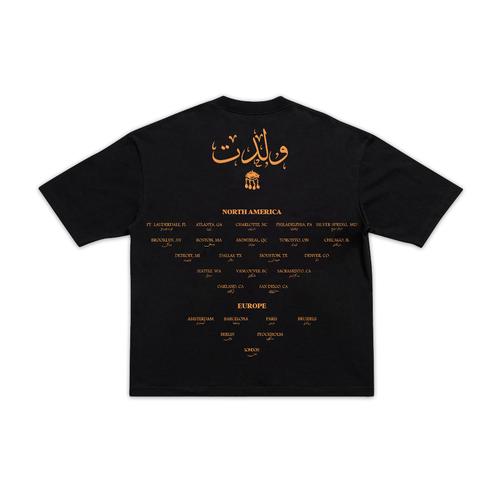 Woledto Black Tee Back