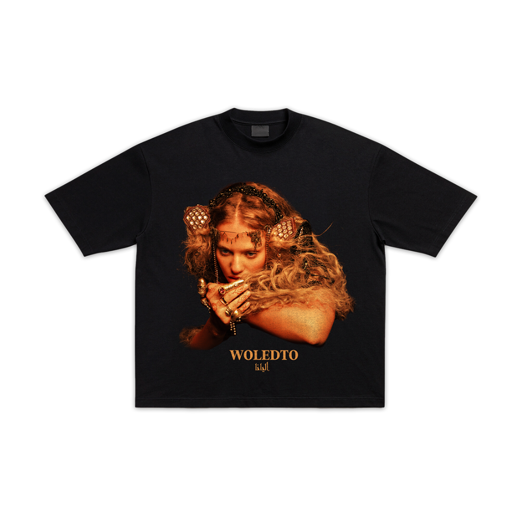 Woledto Black Tee Front